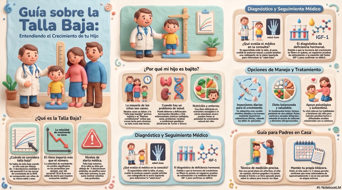Guía sobre la talla baja y crecimiento infantil